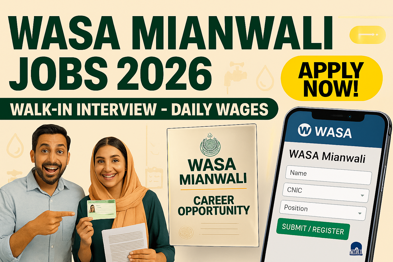 WASA Mianwali Jobs 2026